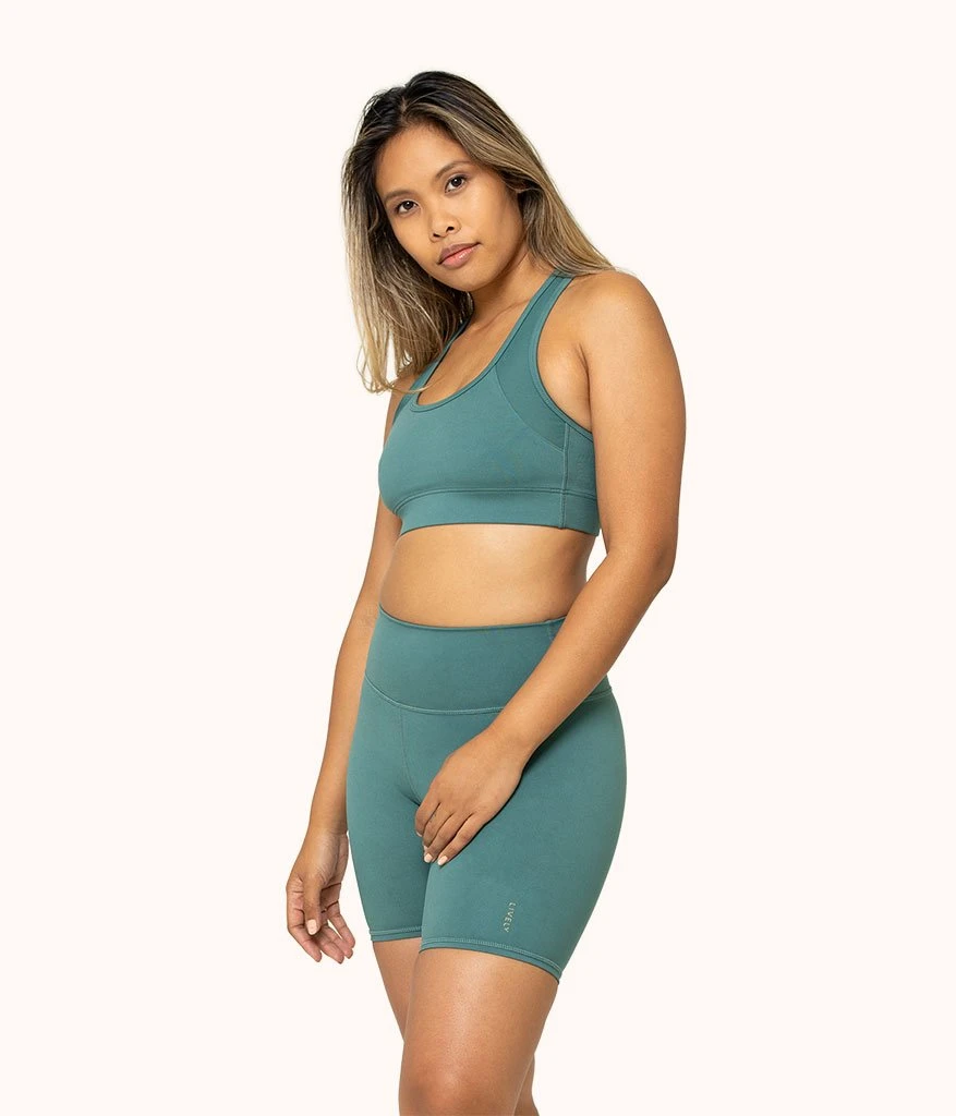 The Active Bike Short: Harbor Green 3 The Active Bike Short: Harbor Green