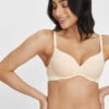 The All-Day No-Wire Push-Up: Toasted Almond -Livery Store 1 on model front all day no wire push up toasted almond
