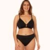 The Swim Busty Bralette: Jet Black -Livery Store 1 on model front busty bralette jet black 2233a724 6284 4a18 be90 d07d35713038