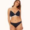 The Swim Busty Bralette: Navy/White -Livery Store 1 on model front busty bralette navy 3dd5c438 d428 49c8 ace9 df4adf696fde