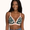 The Busty Bralette: Retro Blooms -Livery Store 1 on model front busty bralette retro bloom