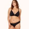 The Busty Nursing Bralette: Jet Black -Livery Store 1 on model front busty maternity bralette jet black f89d4d0a b174 4618 ba80 aaca3ffbe098