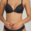 The Deep V No-Wire Push-Up: Jet Black