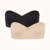 No-Wire Strapless Bra Bundle: Jet Black/Toasted Almond