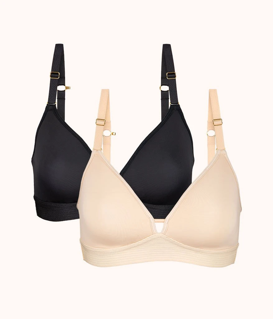 The Spacer Bra Bundle: Jet Black/Toasted Almond 3 The Spacer Bra Bundle: Jet Black/Toasted Almond