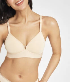 Livery Store -Livery Store 2 on model front spacer bra toasted almond