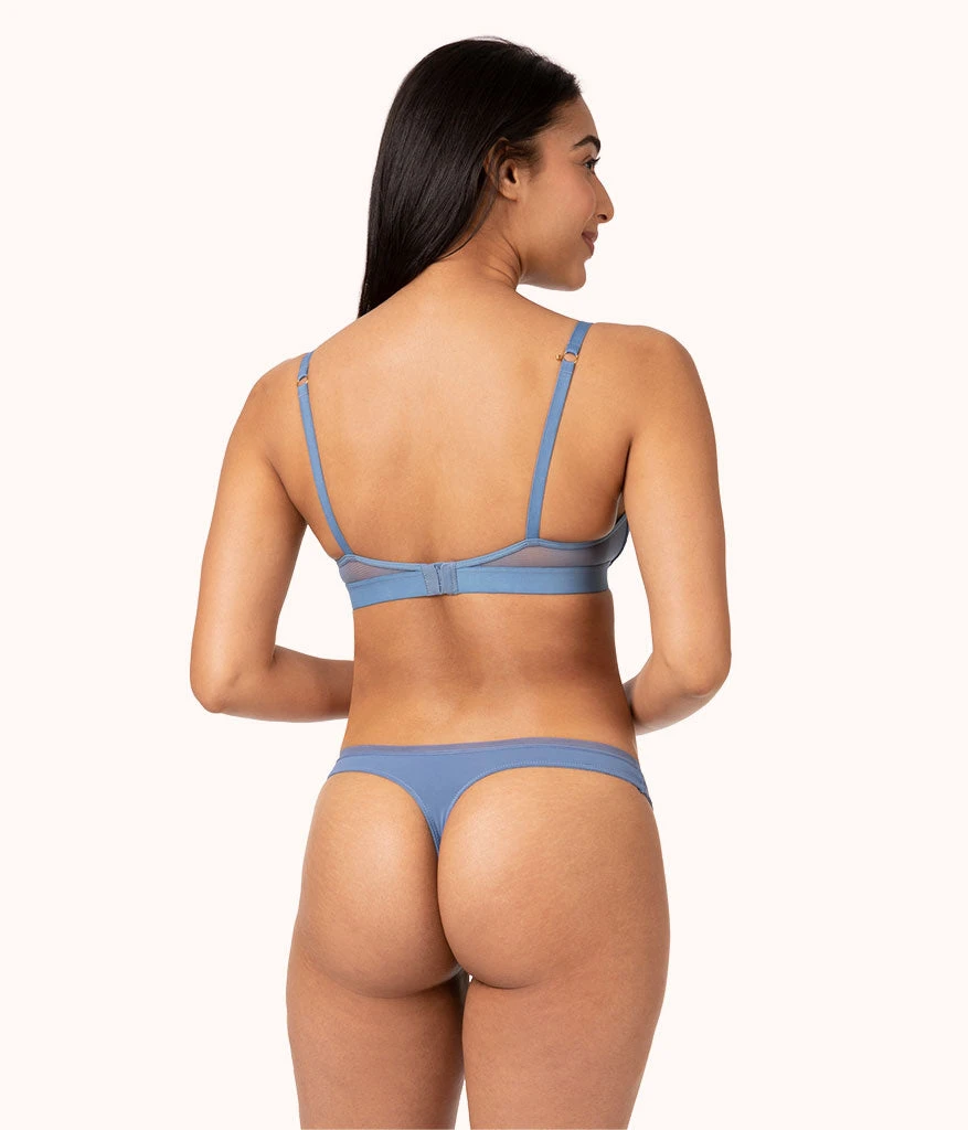The Lace No-Wire Push-Up: Vintage Indigo - Image 3