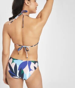 The Straight Up Halter & Bikini Swim Bundle: Retro Floral -Livery Store 3 on model back swim straight up halter paint brush 8756f8f1 d2db 4bf2 bffa fd7b3c589437