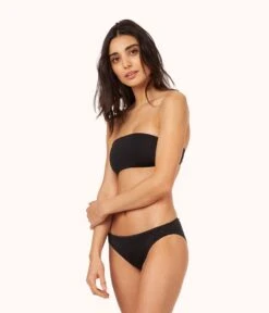 The Swim Bandeau: Jet Black -Livery Store 3 on model front2 bandeau jet black ec5690dc cf8f 4261 9cb3 8c363c5cada0