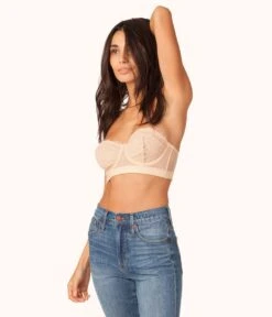 The Lace Strapless Bundle: Jet Black/Toasted Almond -Livery Store 3 on model front2 lace strapless bundle toasted almond jet black 15b6c875 0821 470a ab73 44b79c56979a