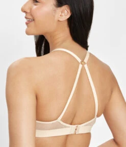 The No-Wire Push-Up: Toasted Almond -Livery Store 4 on model back no wire push up toasted almond