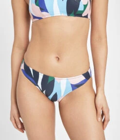 The Straight Up Halter & Bikini Swim Bundle: Retro Floral -Livery Store 4 on model front swim bikini bottom paint brush 5798fd70 16e1 491d b959 aaa3ce9d0a50