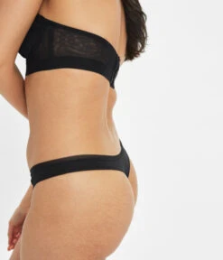 The Lace Strapless: Jet Black -Livery Store 4 on model front3 lace strapless jet black