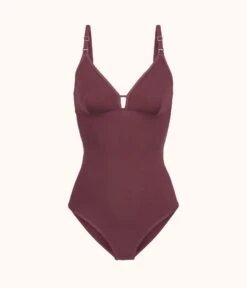 The All-Day Nursing Bodysuit: Plum -Livery Store 4 product flat front all day maternity bodysuit plum 1bc470b4 03ff 470a b267 c62a61300098