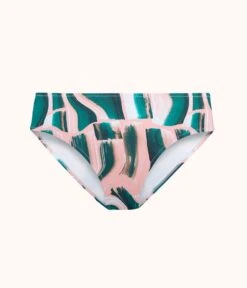 The Swim High Waist Bikini Bottom: Paint Brush 10 The Swim High Waist Bikini Bottom: Paint Brush -Livery Store 4 product flat front high waist bikini paint brush print