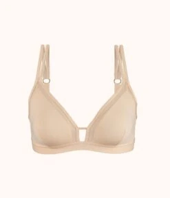 The Mesh Trim Padded Bralette: Toasted Almond -Livery Store 4 product flat front mesh trim padded bralette toasted almond 51ed73e9 4dff 42ff bb0c fc16c2e0a77f