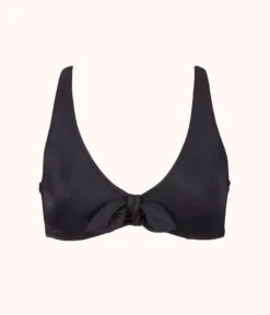 The Swim Plunge Bralette: Jet Black -Livery Store 4 product flat front plunge bralette jet black 534f0443 55f8 42c2 bf80 a4cb3827f60a