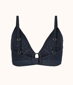 The Floral Lace Busty Bralette: Night Sky -Livery Store 5 product flat back floral lace busty bralette night sky accc4f8c ed9b 4a5d ac38 736302d2b2bd