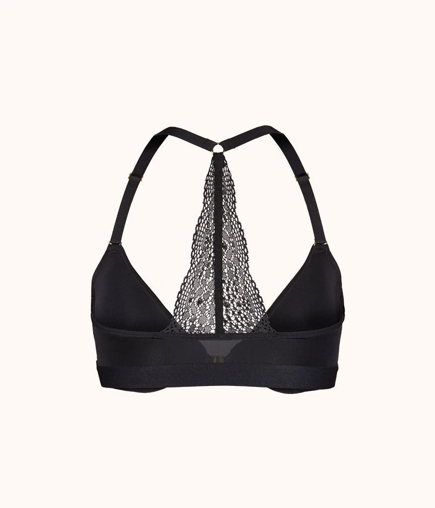 The Front Close T-Shirt Bra: Jet Black - Image 2