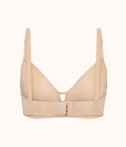 The Low Back Bralette: Toasted Almond -Livery Store 5 product flat back low back bralette toasted almond