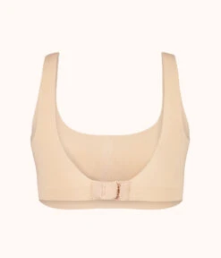 The Sleek Scoop Bralette: Toasted Almond -Livery Store 5 product flat back sleek scoop bralette toasted almond