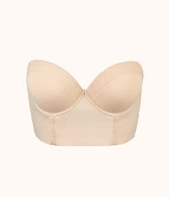 The Low Back Strapless: Toasted Almond -Livery Store 5 product flat front low back strapless toasted almond