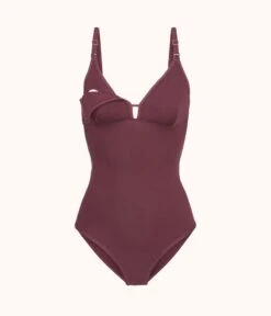The All-Day Nursing Bodysuit: Plum -Livery Store 5 product flat front1 all day maternity bodysuit plum 1da70779 a6f7 4903 a05d 34eefbbb26a4
