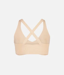The Sleek Crossback Bralette: Toasted Almond 13 The Sleek Crossback Bralette: Toasted Almond -Livery Store 6 product flat cross back bralette toasted almond