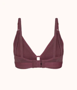 The Mesh Trim Nursing Bralette: Plum -Livery Store 6 product flat back mesh trim maternity bralette plum 5f1aff73 15e0 4b58 81ec 52dfac3496b0