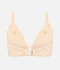 The Palm Lace Busty Bralette: Toasted Almond -Livery Store 6 product flat back palm lace busty bra toasted almond