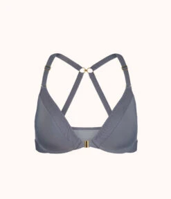 The Front Close No-Wire Bra: Smoke -Livery Store 6 product flat front1 front close no wire bra smoke 4ed3b89a cb3f 4721 a757 ba44d31d4ba1