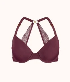 The T-Shirt Bra: Plum -Livery Store 6 product flat front1 t shirt bra plum d9e37991 d077 41be 982b 03806bd1a46d