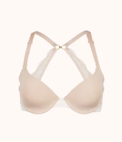 The T-Shirt Bra: Toasted Almond -Livery Store 6 product flat front1 tshirt bra toasted almond