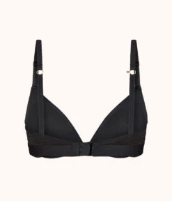 The Deep V No-Wire Push-Up: Jet Black -Livery Store 7 product flat back deep v no wire push up jet black 93b3b5b3 a042 48cb 8857 f01f36197b09