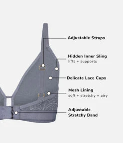 The Palm Lace Busty Bralette: Toasted Almond -Livery Store 7 product flat back palm lace busty bra toasted almond