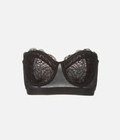 The Lace Strapless: Jet Black -Livery Store 7 product flat front lace strapless jet black