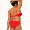 The Palm Lace Bikini: Tomato Red -Livery Store on model back palm lace bikini tomato 650c6236 adb6 4a30 aa80 fa470276de7c