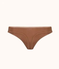 The No Show Thong: Rich Clay -Livery Store product flat back no show thong rich clay 15593b30 12d3 4684 a547 c67210caef38