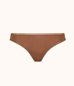 The No Show Thong: Rich Clay -Livery Store product flat front no show thong rich clay 4643baed f05a 4fd5 ae18 08ac9e71a4c0