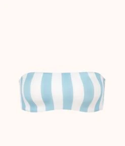 The Swim Bandeau: Cabana Stripe -Livery Store product flat front the bandeau top stripe fafed886 a2c4 4ddd 9b14 9f5a996f9414