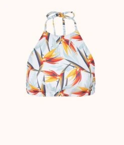 The Swim High-Neck Halter: Day Break Print